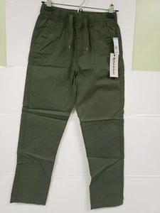 Rebel & Soul Boys Basic Pull On Pants Olive Green Drawstring Sz M/M  10-12 NWT - Picture 1 of 12