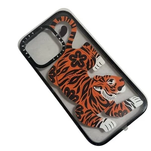 Custodia posteriore Casetify Fierce Tiger Impact per iPhone 16 Pro - trasparente/nero nuova - Foto 1 di 5