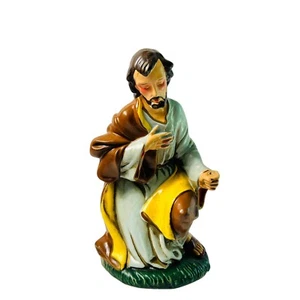Belén Arrodillado Joseph Estatuilla Papel Maché Japón Vintage Repuesto 9" - Imagen 1 de 8