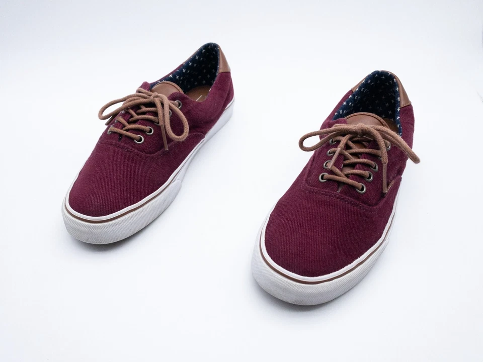 VANS Hombre Zapatilla Deportiva Zapatos Informales Rojo Talla 44 Ue Art 25215-40 - Imagen 1 de 3