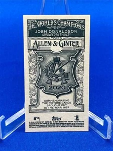 JOSH DONALDSON 2020 ALLEN & GINTER NO NUMBER BACK MINI MINNESOTA TWINS - Picture 1 of 1