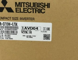 Trasmissione Inverter Mitsubishi FR-D710W-0.75K Articoli inutilizzati conservati in magazzino - Foto 1 di 4