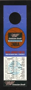 New Jersey Nets 1989-90 Bottleneck Schedule Miller Genuine Draft - Picture 1 of 1