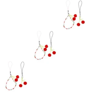 3 Pack Phone Lanyard Beaded Charms Strap Exquisite - Zdjęcie 1 z 12