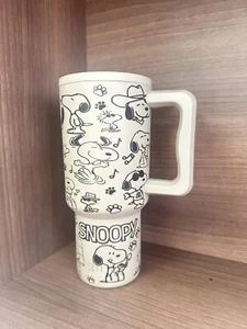 Snoopy Inspired Engraved Simple Modern 30 oz Tumbler With Handle - Picture 1 of 7