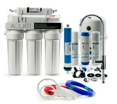 Aquati 5 Stage Luxury Reverse Osmosis Drinking Water Filter Complete System 5RO - Image 1 of 4