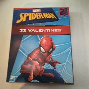 Marvel Spider-Man San Valentino 32 Carte Bambini Scuola San Valentino Scambio Festa Nuovo - Foto 1 di 2