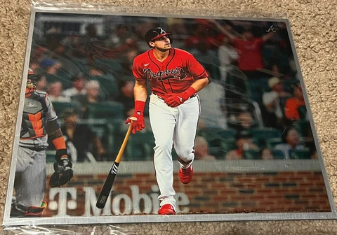 Atlanta Braves Austin Riley plaque/picture 2023 A-List Member giveaway Cover