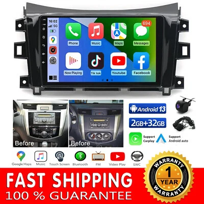 For Nissan NAVARA NP300 2016 2017 2018 2019 Android 13 Carplay Stereo Radio GPS - Image 1 of 4