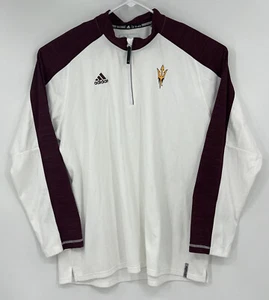 Adidas Climalite Herren 1/4 Zip Pullover Gr. 2XL Arizona State Sun Devils Fußball - Bild 1 von 6