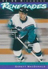 1994-95 Richmond Renegades Team Set # GARETT MacDONALD