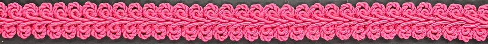 Borde de tela trenzada Gimp francés chino rosa intenso fucsia de 1/2" 18 yardas Foto 1 de 1