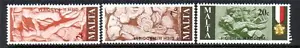 JUEGO DE 3 TRABAJADORES MALTESES MALTA MNH 1977 SG586-588 - Imagen 1 de 1