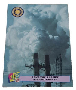 1992 Club Pro Set Smithsonian Save The Planet #9 Industrial Pollution Card (H6 - Picture 1 of 2