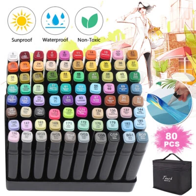 80 Farbige Graffiti Sketch Stift Fettige Mark Farben Marker Metallic Marker Pens - Bild 1 von 4