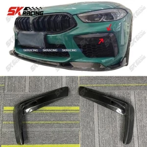 Forged/Carbon Front Bumper Lip Upper Splitter Canards For BMW M8 F91 F92 F93 - Picture 1 of 18