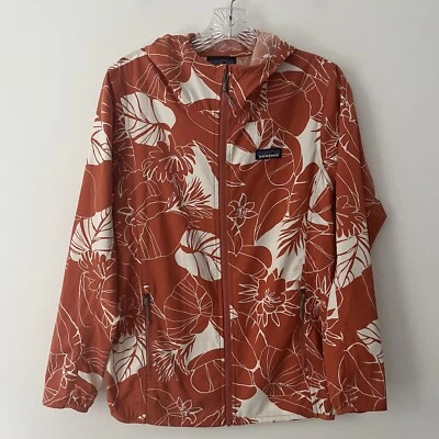 Chaqueta con Capucha Patagonia Bajadas Cremallera Completa Naranja Floral UPF 50 XS Foto 1 de 4