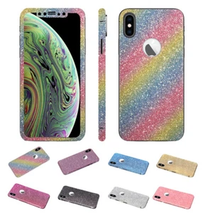 Folia brokatowa iPhone X / XS Skins Design Folia Bling Brokat Folia ochronna Naklejka - Zdjęcie 1 z 12