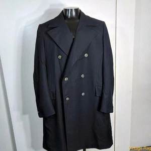GGG Ropa de Colección Largo Pesado Poliéster/Lana Abrigo Sobretodo Para Hombre Talla S Azul Oscuro - Imagen 1 de 7