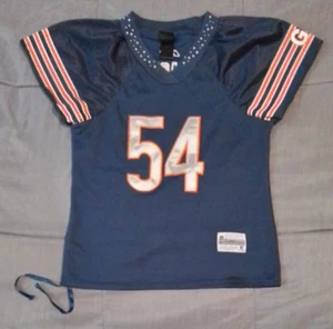 Brian Urlacher Jersey Small Chicago Bears Reebok # 54 Bedazzled Bling Rhinestone - Picture 1 of 8