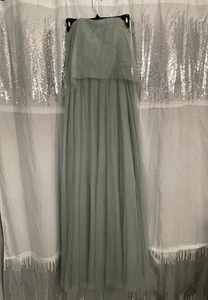 Jenny Yoo Ryder Convertible Tulle Bridesmaid Dress Pale Sage/Mint Green Size 2 - Picture 1 of 12