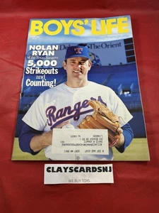 April 1991 Boys Life Nolan Ryan Texas Rangers - Picture 1 of 2