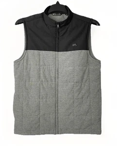 Travis Mathew Easy Out Quilted Golf Vest Men’s Size M Black Gray - Picture 1 of 8