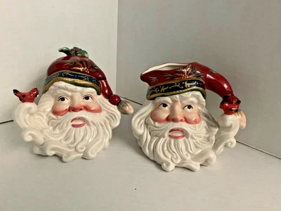 Juego de especificaciones vintage de Papá Noel con azúcar y crema cardenal en descripción 2000 SH Foto 1 de 4