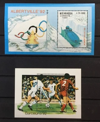 尼加拉瓜 1992 年奥运会,阿尔伯特维尔 - 巴塞罗那。  迷你鞋。  全新无标签 — 第 1/3 张图片