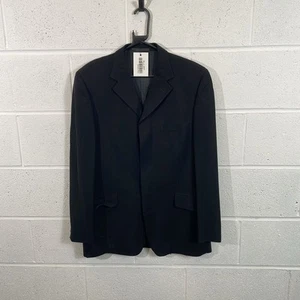 Versace Men's Black Wool Overcoat - Formal Winter Coat / Size XL / Long / M... - Picture 1 of 8