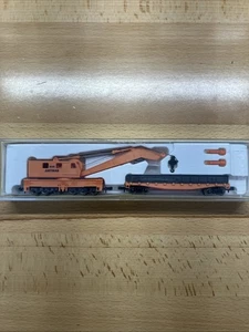 N Scale AMTRAK **MOW** Boom Crane #846, Flat Car Tender - Model Power 3163 *NEW* - Picture 1 of 6