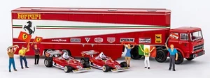 Fiat 691 T Renntransport-SZ Set mit 2 Ferrari 312 T2 F1, Brekina 58757 - Bild 1 von 1