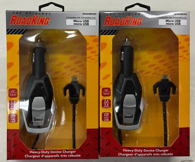 2/$21.99 RoadKing Heavy-Duty Device Charger Micro USB (RKHD3MICRO) - Image 1 of 4