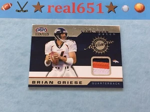 Heads Update 2002 Brian Griese parche de 3 colores/115 | reliquia de los broncos | de Michigan - Imagen 1 de 6