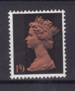 GB SG 744 MNH MINT STAMP Machin Definitive SG 744 1968 1/9 Dull Orange + Black - Picture 1 of 1