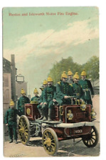 Heston And Isleworth Motor Fire Engine, Hounslow, London, Postcard.