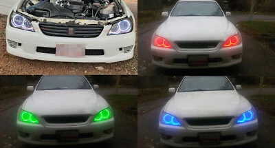 RGB halo ring for LEXUS IS200 IS300 Toyota Altezza Gita 98-05 flash LED ange eye - Image 1 of 4