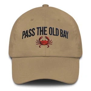 Sombrero de papá bordado Old Bay - perfil bajo, correa ajustable, ajuste cómodo - Imagen 1 de 17