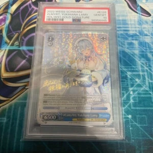 PSA 10 Hololive LAMYART LAMY YUKIHANA HOL/W91-E126 SP blanco negro firmado 2021 - Imagen 1 de 2