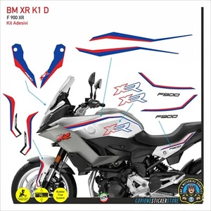 Kit Adesivi BMW F 900 XR Fianco Serbatoio Becco Anniversary Red Blu XR K1 D - Picture 1 of 2