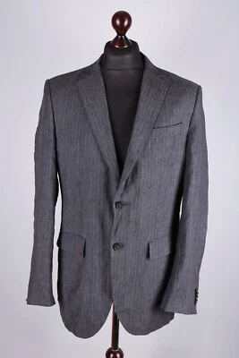 Gant Linen Striped Classic Blazer Jacket Size L EU 50 UK 40 - Image 1 of 4