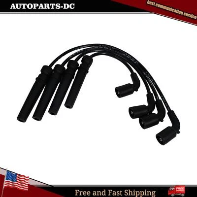 4x Spark Plug Wires For Chevrolet Aveo Aveo5 Pontiac Wave Daewoo Lanos L4 1.6L — 第 1/4 张图片