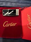 Clip argent vintage Cartier VX en acier inoxydable