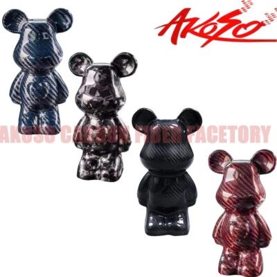 Handmade 100% Carbon Fiber Bear Ornament for Home Office Car Decoration Animals - Image 1 of 4