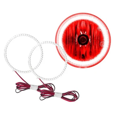 LED Fog Lights Halo Ring Lights Red For 1998-2003 Dodge Durango - Imagem 1 de 4