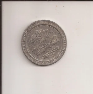 Tropicana $1 Casino Slot Gaming Token Las Vegas Nevada 1987 - Picture 1 of 2