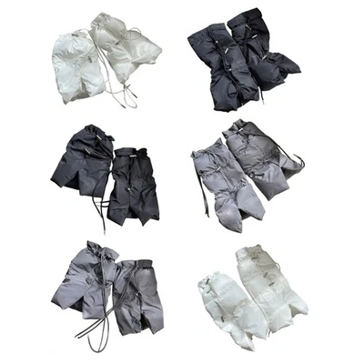 Padded Puffer Leg Warmers with Drawstring Women Winter Thermal Split Boot Covers - image 1 of 4
