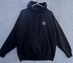 CHOMP Black Skeleton Riding Shark Hoodie Sweatshirt Large”Shred TIL You’re Dead” - Picture 1 of 12