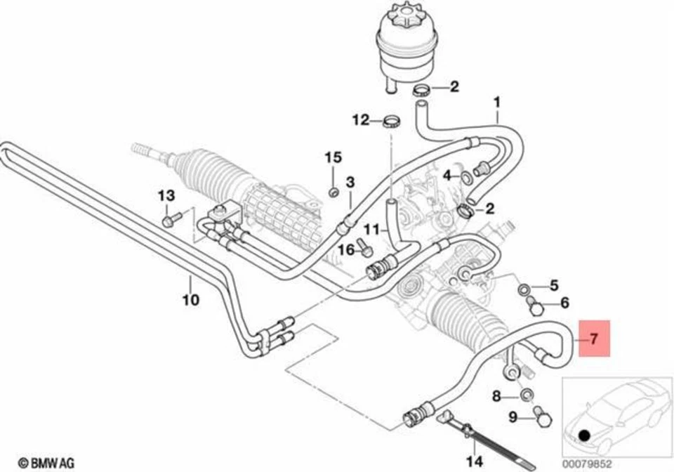 Tubo de devolución genuino BMW E46 320Ci 320i 323Ci 323i 325Ci 325i 325ti 324167967 Foto 1 de 1