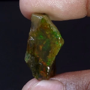 Opal Natural Ethiopian Loose Rough Raw Opal Gemstone Multi Fire Oil Rough 19 CT - Picture 1 of 10